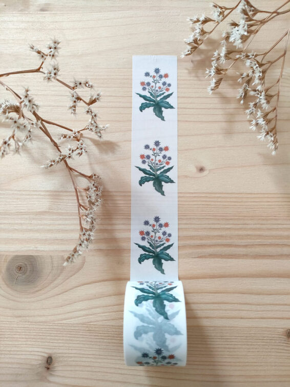 washi tape fiori con stelle