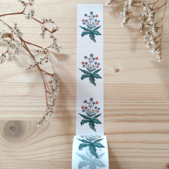 washi tape fiori con stelle