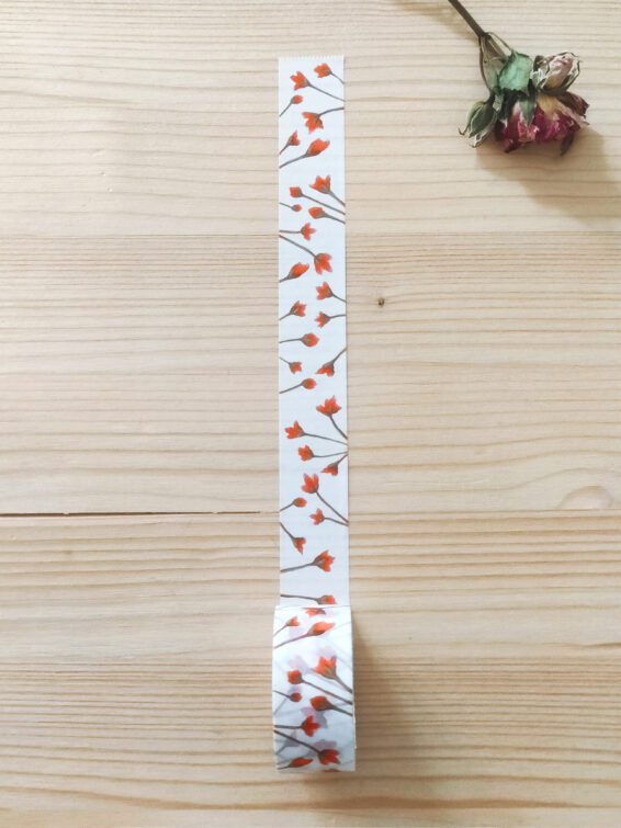 washi tape con fiori