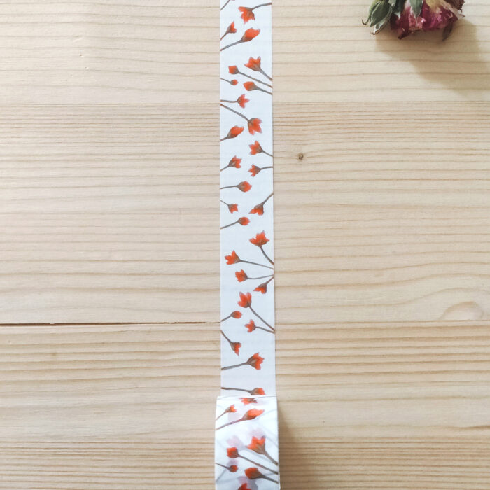 washi tape con fiori